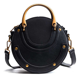 Trendy Country Rustic Glamour with Frosted Stitching Top Quality Messenger Handbag in Black,  Brown or Dark Green - BELLADONNA