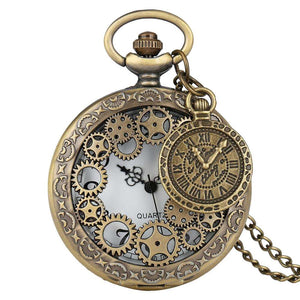 Fantasy Antique Style Hollow Gear Quartz Creative Pocket Watches in 5 Styles - BELLADONNA