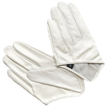 Genuine Soft Sheepskin Leather Short Half Palm Gloves in Gorgeous Colours - BELLADONNA