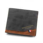 Trendy Masculine Design Quality PU Leather Men's Short Wallet in Two Styles and Assorted Colour Variants