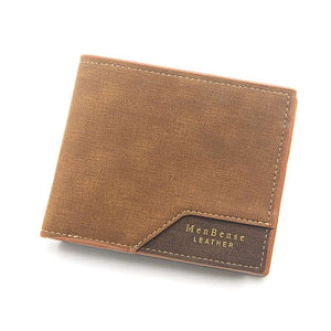 Trendy Masculine Design Quality PU Leather Men's Short Wallet in Two Styles and Assorted Colour Variants