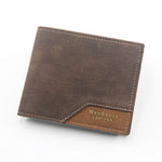 Trendy Masculine Design Quality PU Leather Men's Short Wallet in Two Styles and Assorted Colour Variants