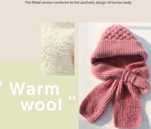 Women's Winter Warm Knitted Fleece-lined Beanie And Scarf in Gorgeous Colours