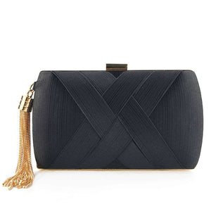 Women's Elegant Dinner Satin Clutch Handbag in Many Gorgeous Colours - BELLADONNA