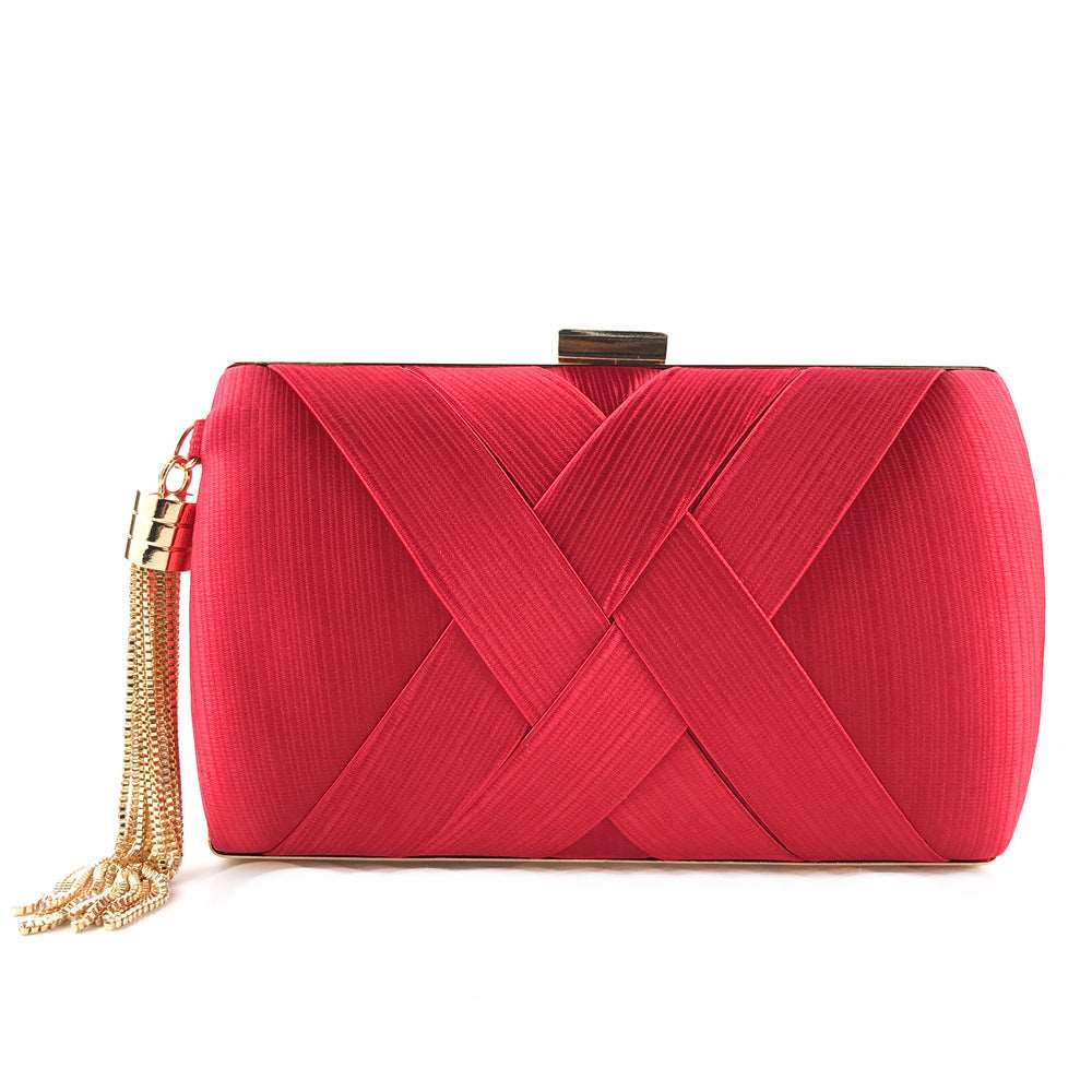 Women's Elegant Dinner Satin Clutch Handbag in Many Gorgeous Colours - BELLADONNA