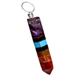 Healing Chakra Natural Gemstone Wand Pendulum Pendant