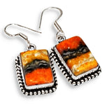 New Arrival Indonesian Bumble Bee Jasper .925 Silver EP Earrings