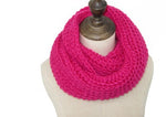 Winter Warm Knitted Snood Scarf In  an Assortment of Exquisite Colours - BELLADONNA