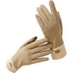 Women's Winter New Dralon Fleece-lined Touch Screen Gloves in Six Beautiful Colours - BELLADONNA