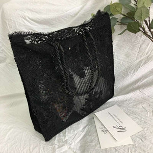 Handmade Lace shopping Bag - BELLADONNA