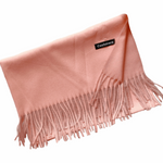 Duo Colour Autumn And Winter Warm Double Sided Cashmere Scarf - BELLADONNA