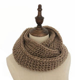 Winter Warm Knitted Snood Scarf In  an Assortment of Exquisite Colours - BELLADONNA