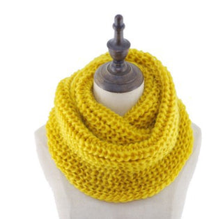 Winter Warm Knitted Snood Scarf In  an Assortment of Exquisite Colours - BELLADONNA