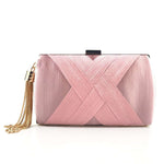 Women's Elegant Dinner Satin Clutch Handbag in Many Gorgeous Colours - BELLADONNA