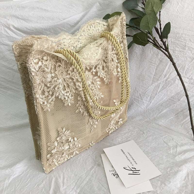 Handmade Lace shopping Bag - BELLADONNA