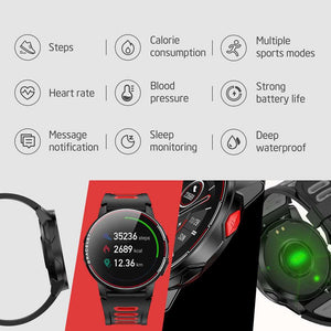 Full Touch Screen Sports Smart Watch - BELLADONNA