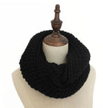 Winter Warm Knitted Snood Scarf In  an Assortment of Exquisite Colours - BELLADONNA