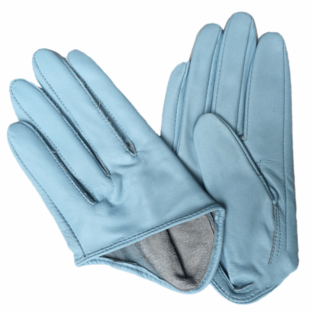 Genuine Soft Sheepskin Leather Short Half Palm Gloves in Gorgeous Colours - BELLADONNA