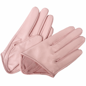 Genuine Soft Sheepskin Leather Short Half Palm Gloves in Gorgeous Colours - BELLADONNA