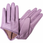 Genuine Soft Sheepskin Leather Short Half Palm Gloves in Gorgeous Colours - BELLADONNA