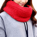 Winter Warm Knitted Snood Scarf In  an Assortment of Exquisite Colours - BELLADONNA