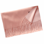 Duo Colour Autumn And Winter Warm Double Sided Cashmere Scarf - BELLADONNA