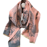 Ultra Luxurious Thick Warm Double-Sided Print and Colour Cashmere Scarf Shawl in Assorted Colours - BELLADONNA