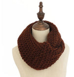 Winter Warm Knitted Snood Scarf In  an Assortment of Exquisite Colours - BELLADONNA