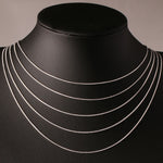 1 mm Snake Bone Silver Plated Chain in Assorted Lengths - BELLADONNA