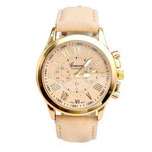 Geneva Decorative Dials Quartz Watch for Women in Pretty Colours - BELLADONNA