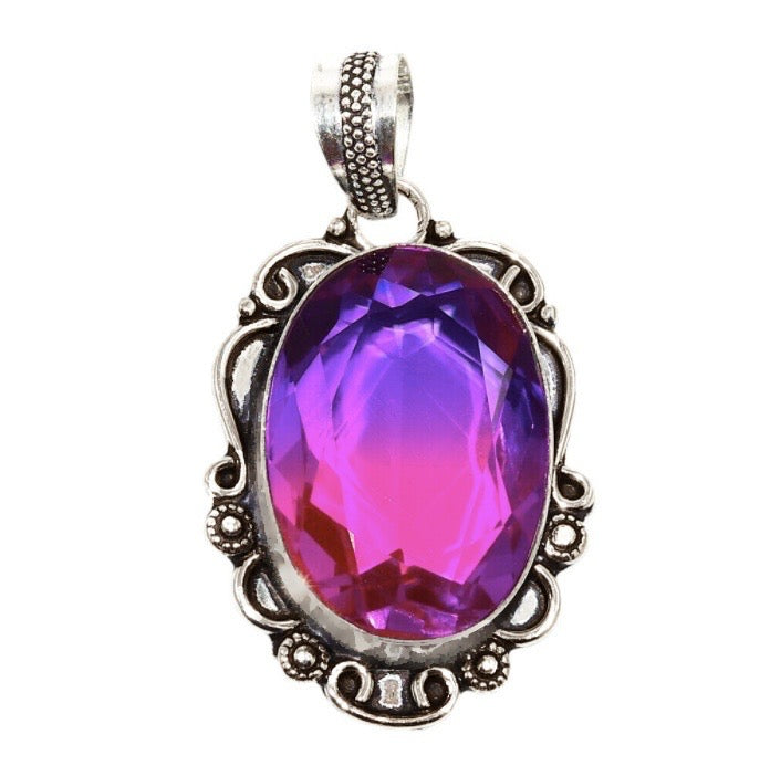 Bi -Colour Tourmaline .925 Silver Pendant - BELLADONNA