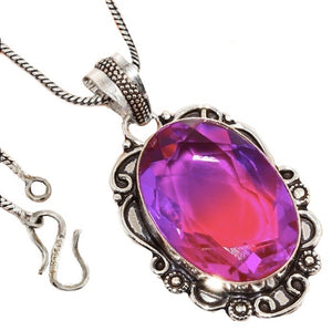 Bi -Colour Tourmaline .925 Silver Pendant - BELLADONNA